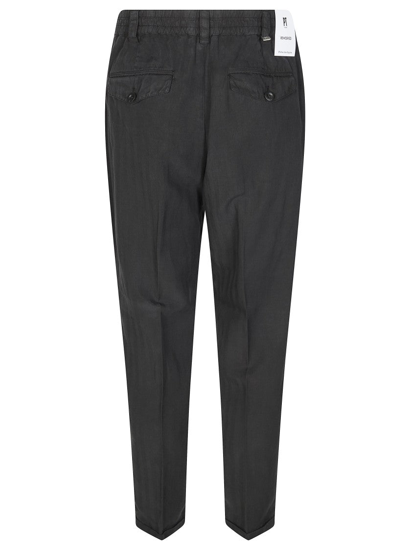 Pt01 Pt01 Matte Finish Tapered Carrot Pants