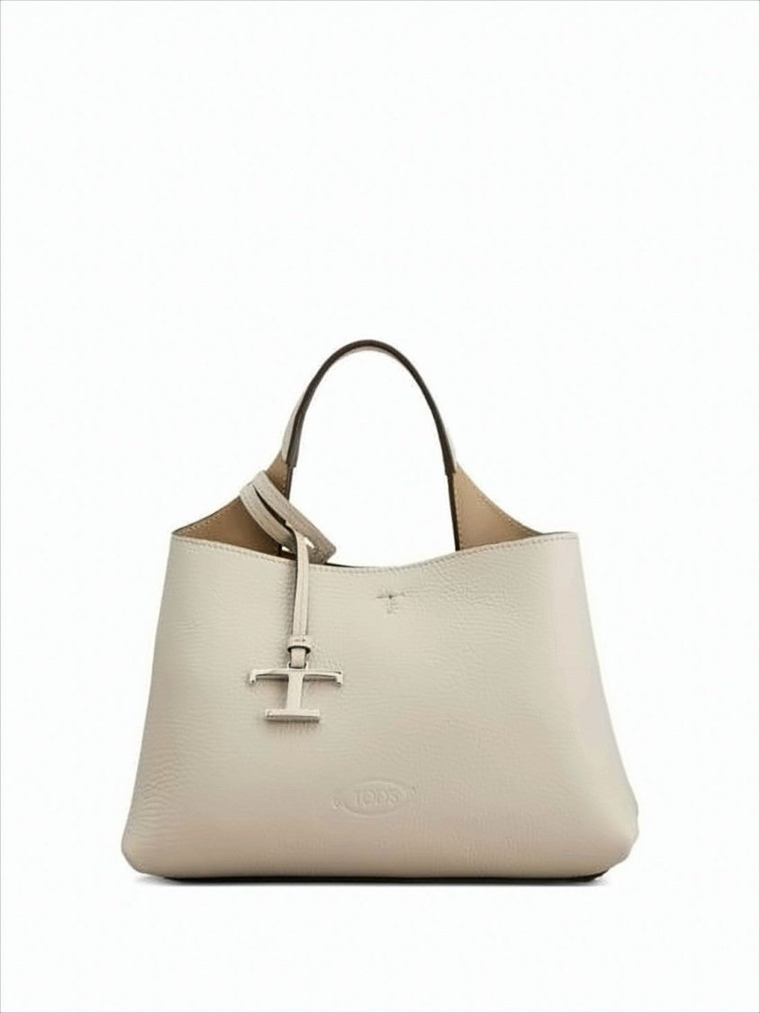 Tod's Textured Calf Leather Shoulder Bag With Detachable Strap