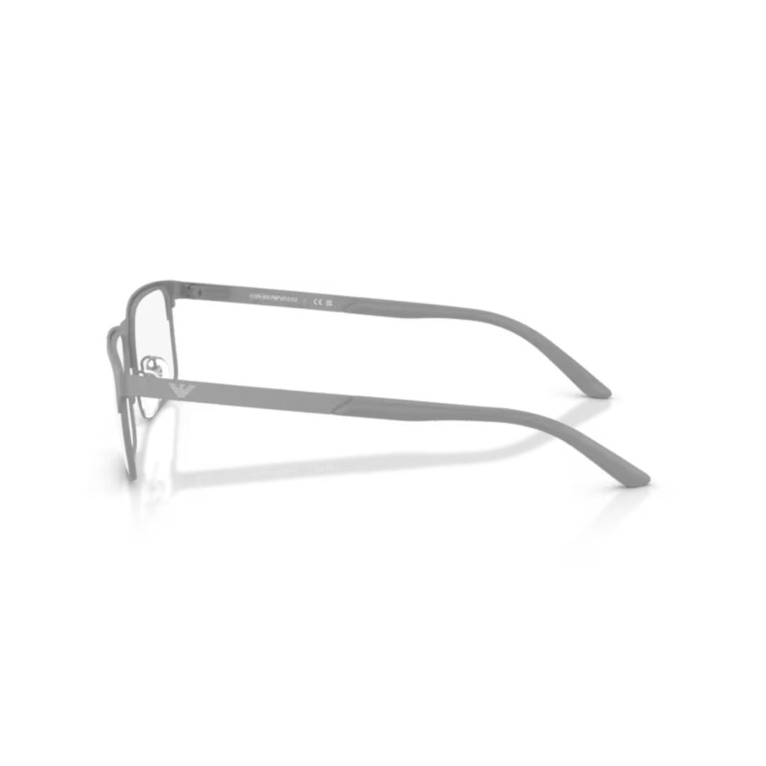 Emporio Armani 0Ea1170 Rectangular Grey Eyeglasses With Thin Metal Frame