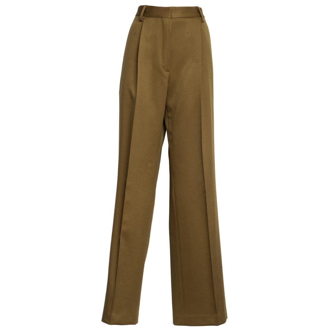 Dries Van Noten Regular Fit Wool Front Pleat Trousers