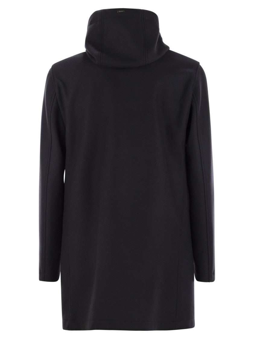 Herno Hooded Parka In Technical Fabric