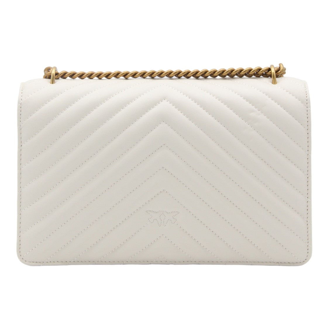 Pinko Quilted White Rectangular Pinko Handbag