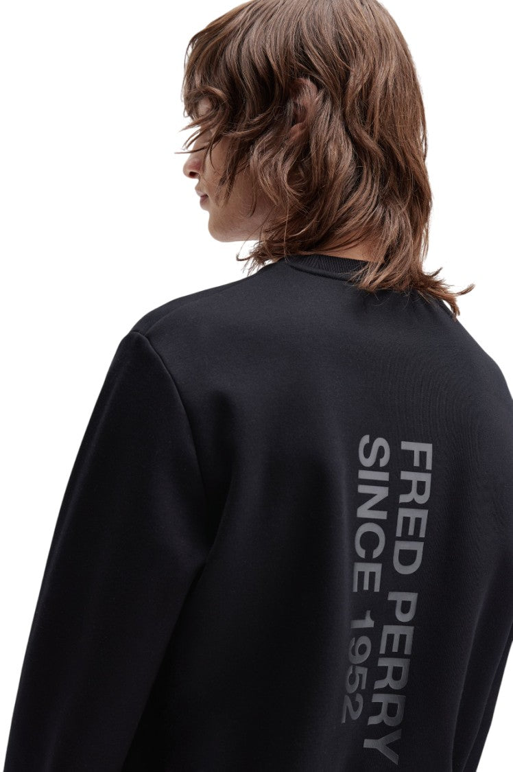 Fred Perry Regular Fit Sweatshirt With Bold Logo Print