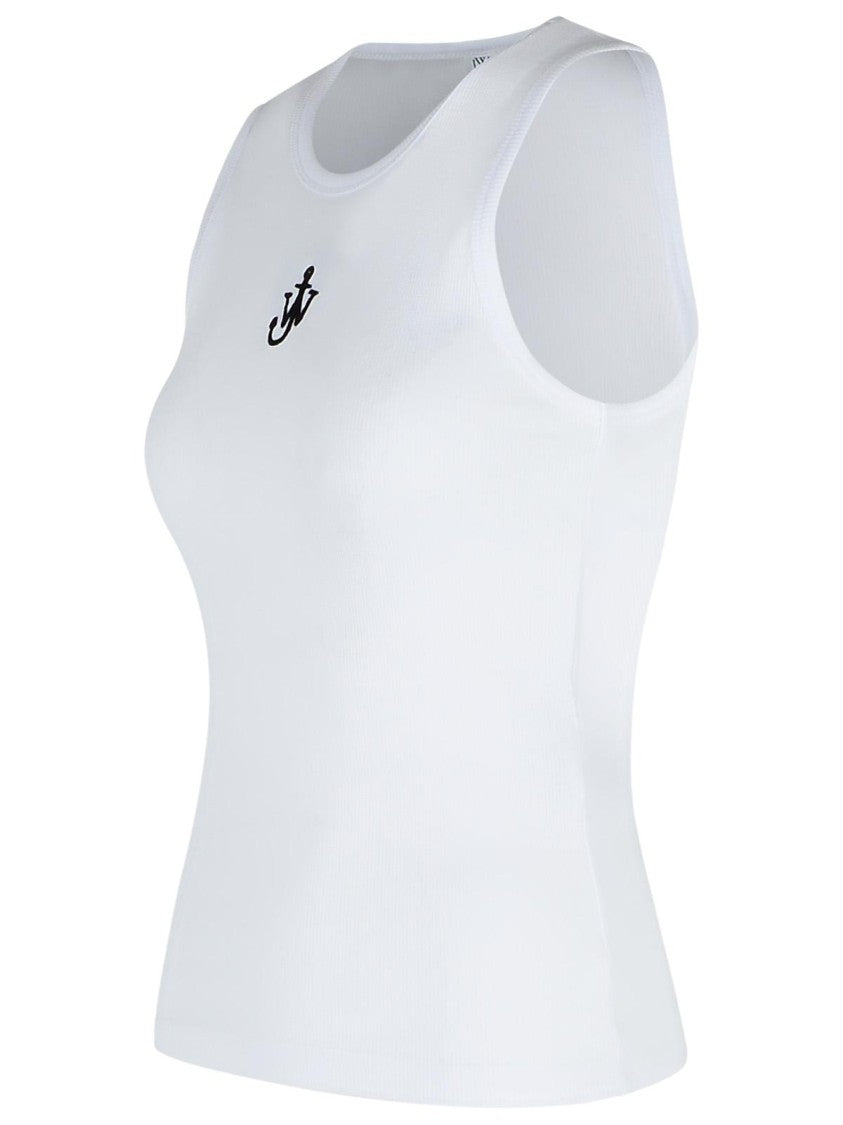 J. W. Anderson 'Anchor' White Cotton Tank Top