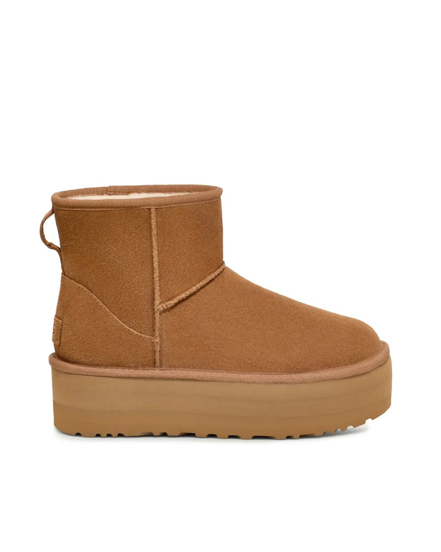 Ugg W Classic Mini Platform Chestnut Ankle Boot