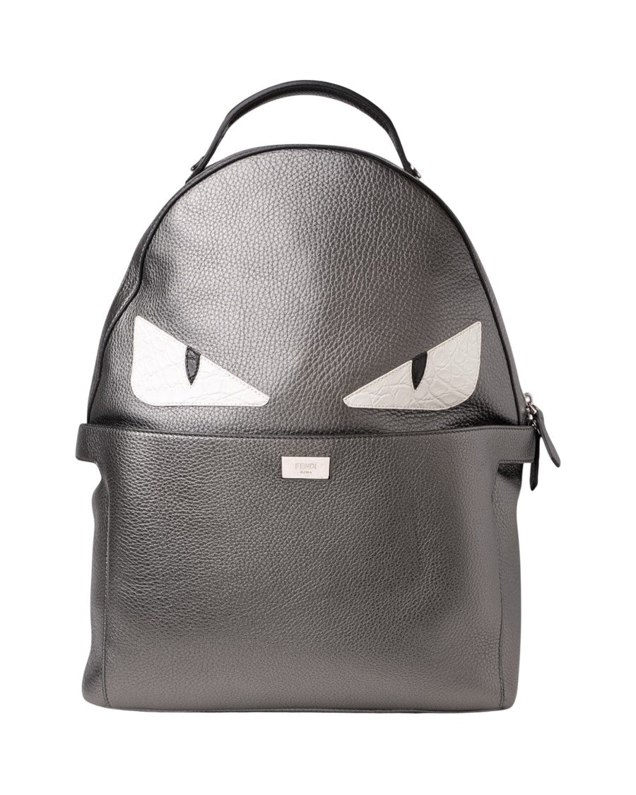 Fendi Peekaboo Monster Mm Backpack Grey