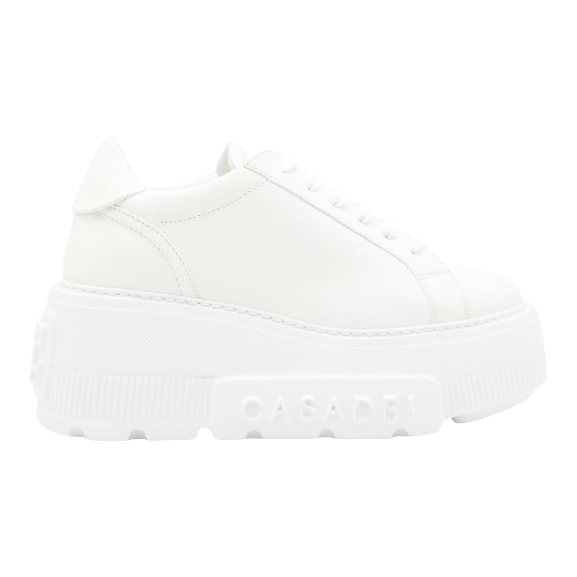 Casadei Chunky Platform Sneakers With Embossed Branding And Lace-Up Detail