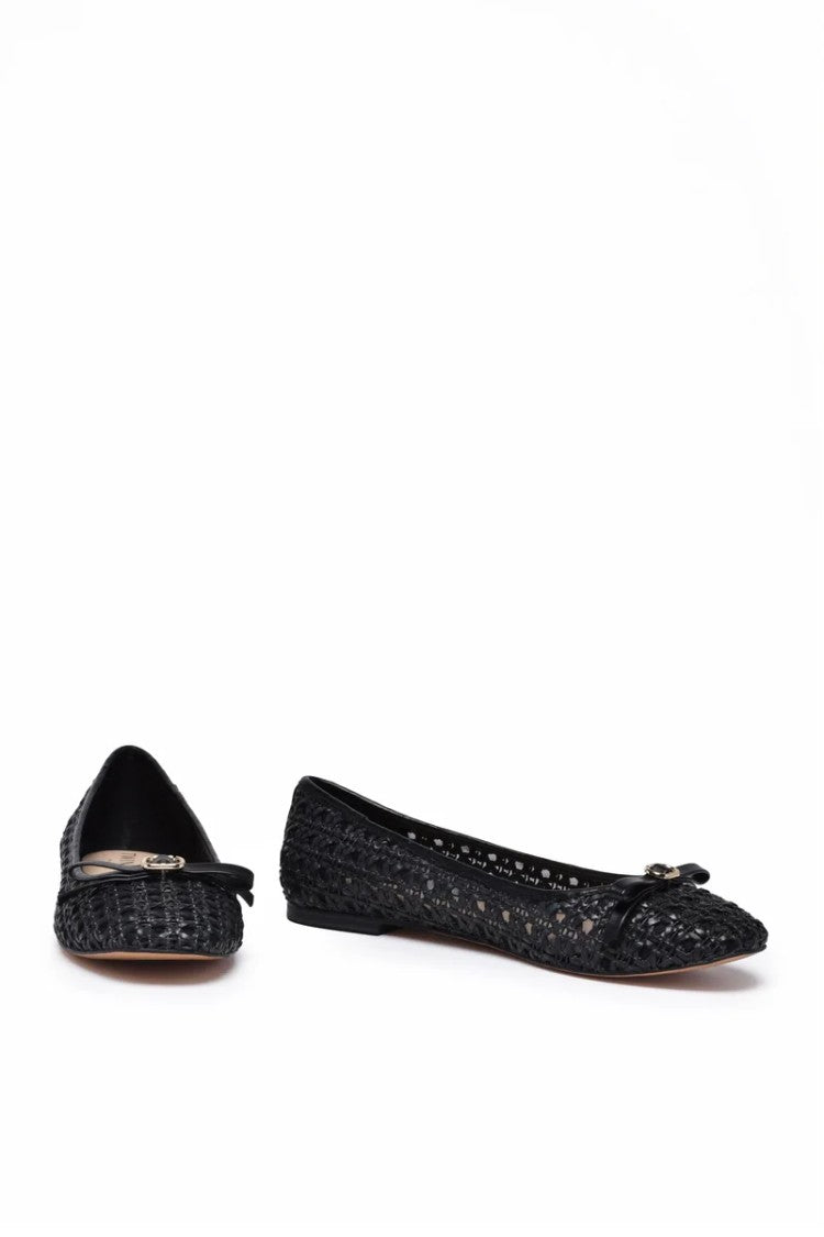 Twin-Set Black Rubber Ballerina