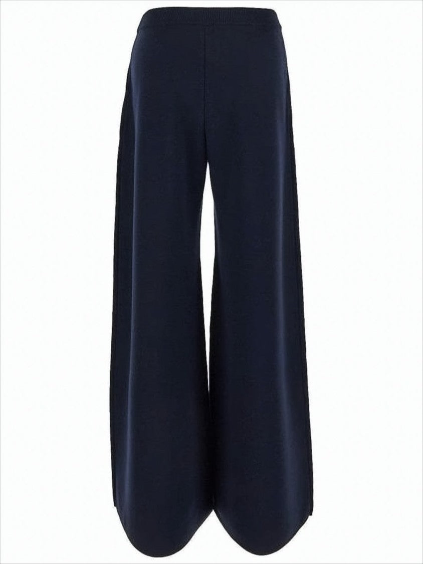 Max Mara Wide-Leg Wool Pants With High Waist