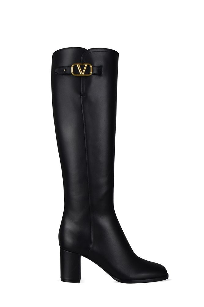 Valentino Garavani Garavani Vlogo Tall Boots With Signature Buckle