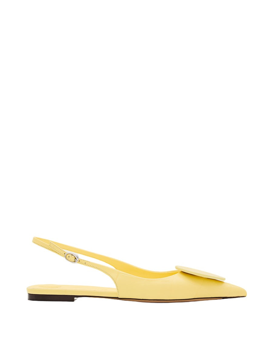 Jacquemus Low Leather Slingbacks With Tapered Toe