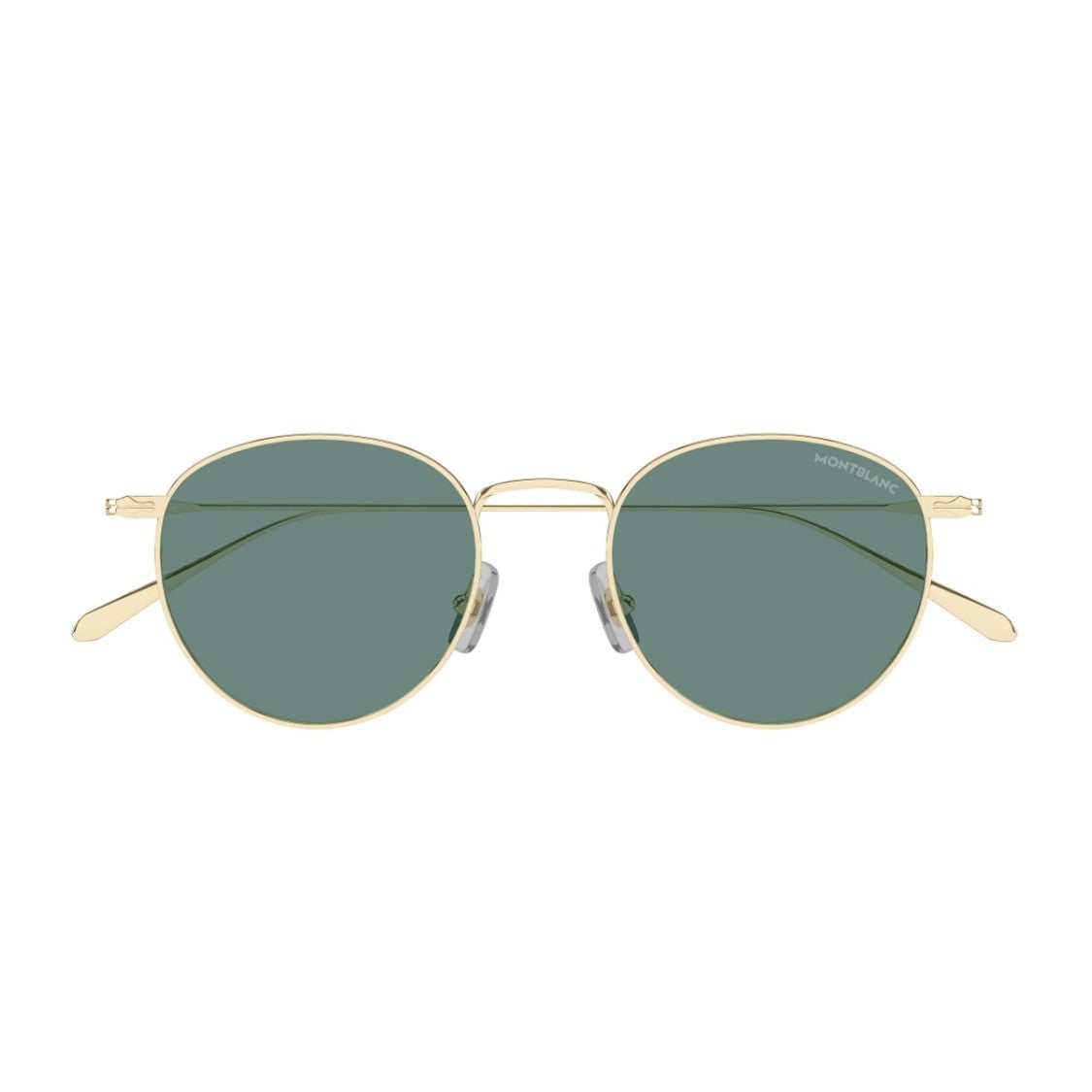 Montblanc Gold Linea Nib Metal Round Sunglasses