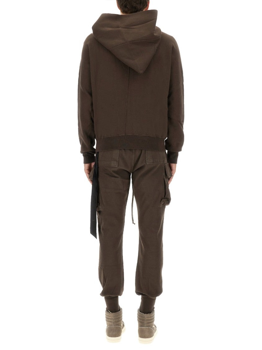 Drkshdw By Rick Owens Asymmetrical Zipper Sweatshirt