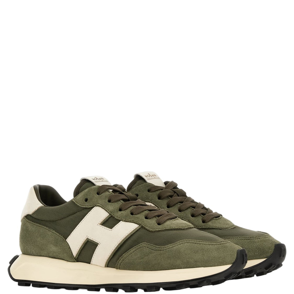 Hogan Nylon And Leather Sneakers