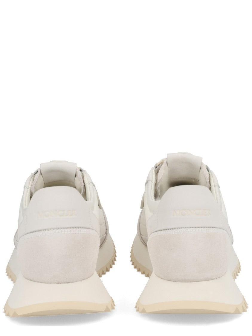 Moncler Pacy2 White Leather Zigzag Sole Sneakers