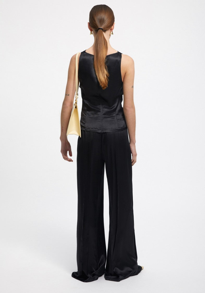 Aeron Camille - Satin Cowl Neck Top