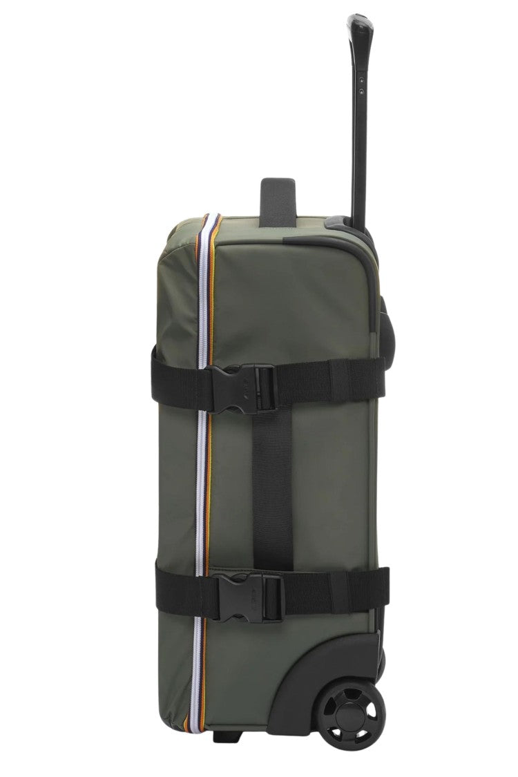K-Way Blossac S Compact Green Ripstop Trolley Suitcase