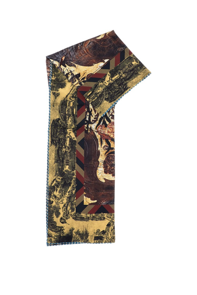 Pierre-Louis Mascia Intricate Multicolour Scarf By Pierre-Louis Mascia