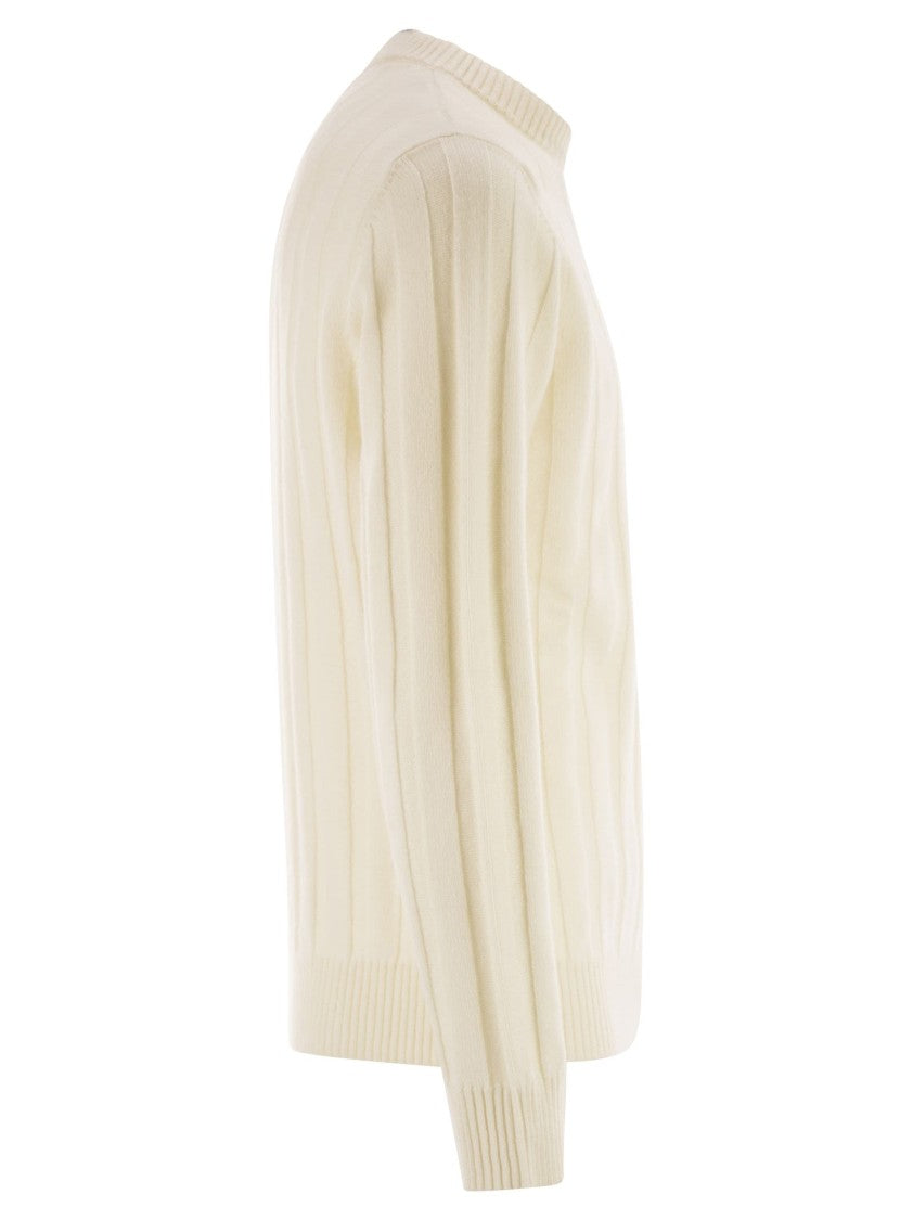 Peserico Wool And Cashmere Ribbed Jumper