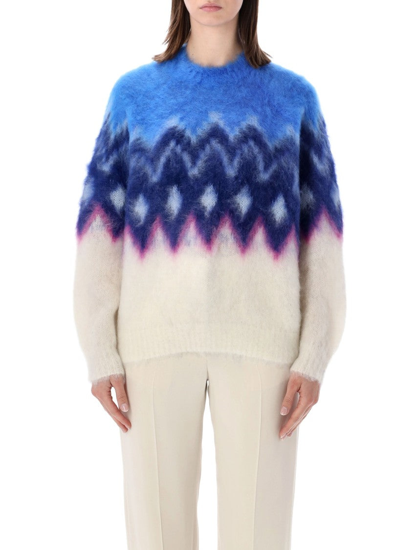 Isabel Marant Étoile Gradient Knit Sweater With Relaxed Fit