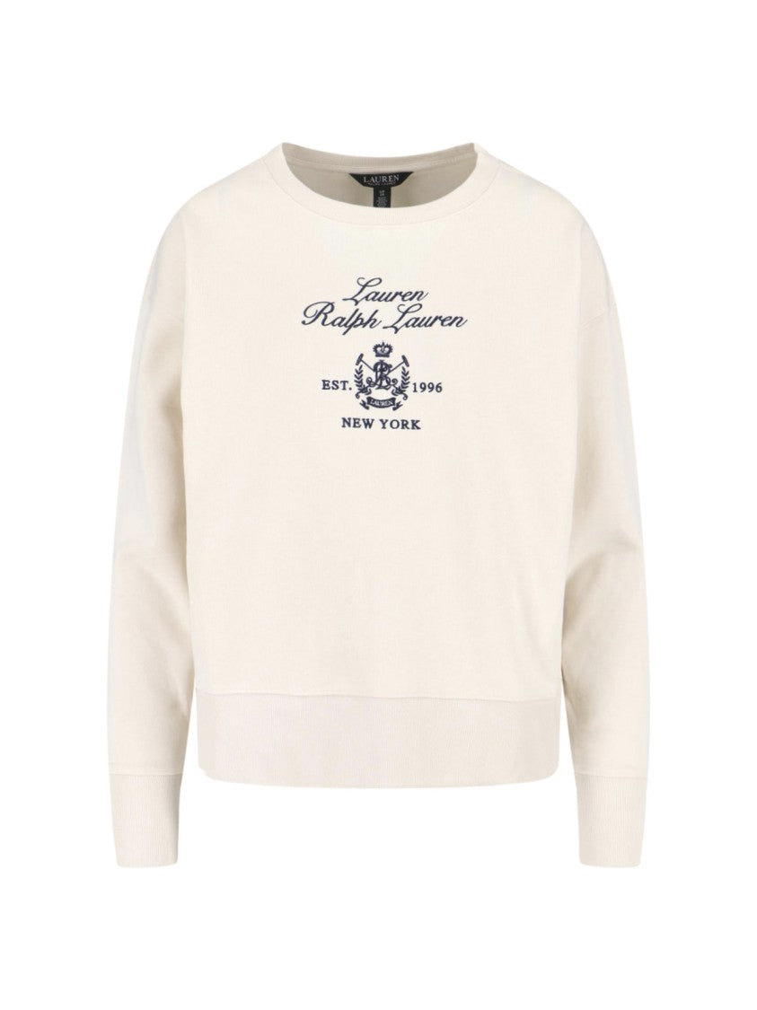 Polo Ralph Lauren Crewneck Sweatshirt With Contrasting Embroidered Logo