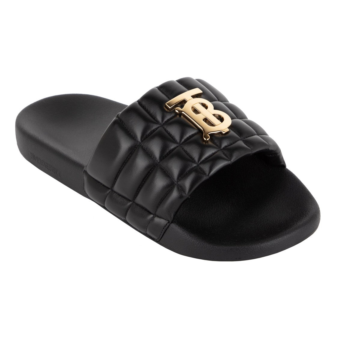 Burberry Monogram Motif Quilted Lambskin Slides
