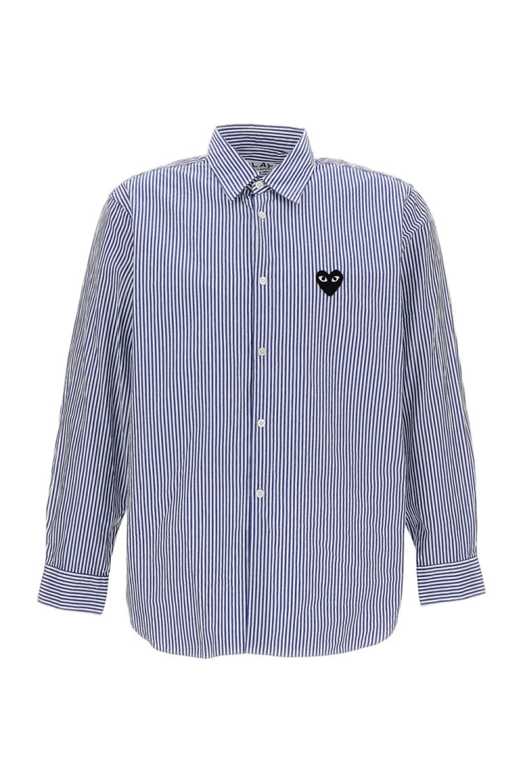 Comme Des Garçons Long-Sleeve Cotton Striped Shirt