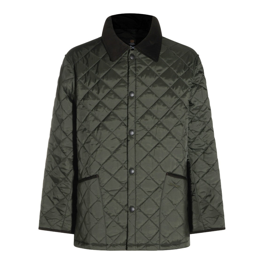 Barbour Quilted Jacket With Diamond Pattern And Classic Collar