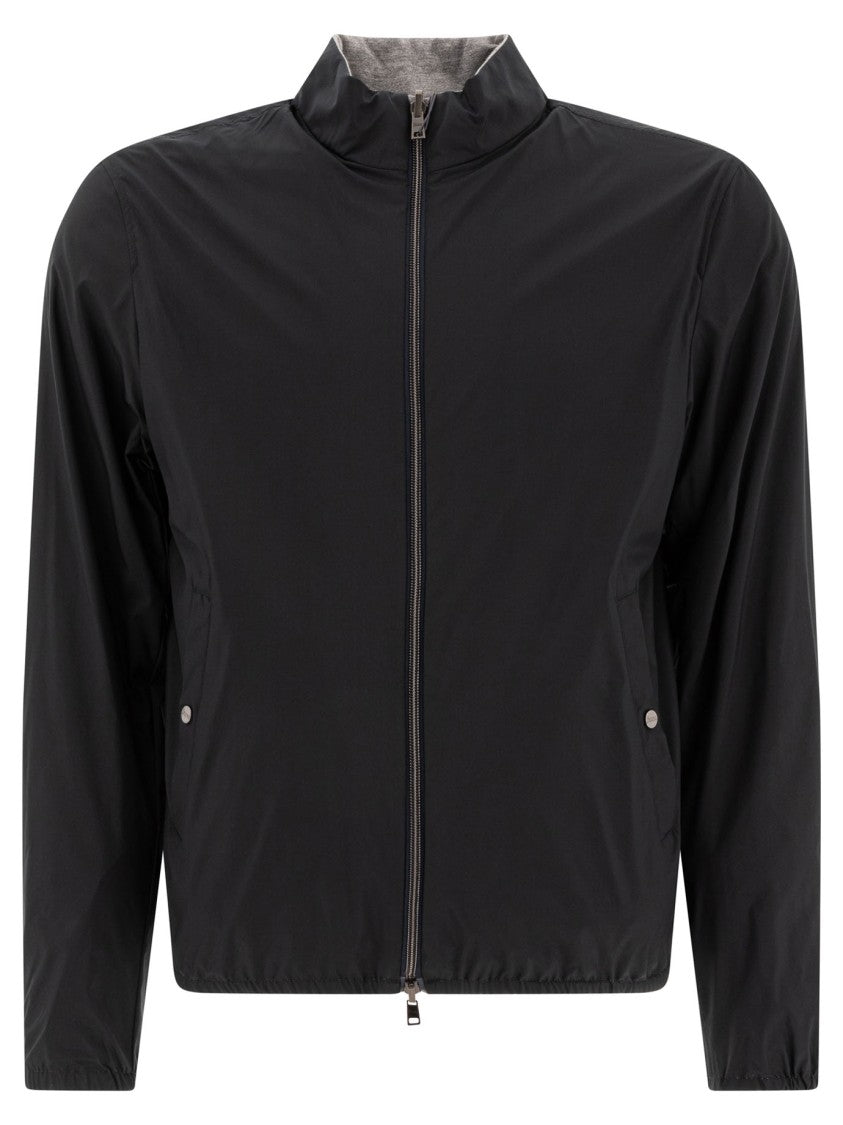 Herno Reversible Navy Blue Nylon
