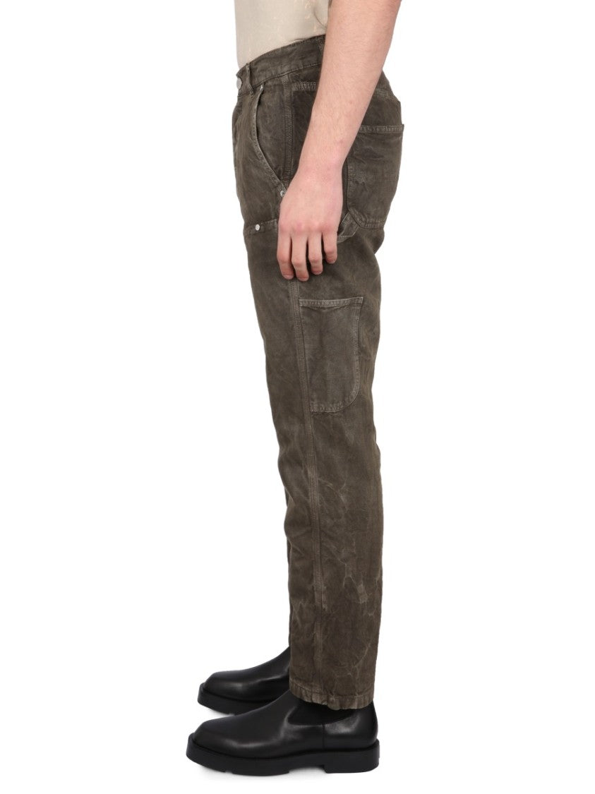 Études Relaxed Fit Textured Cotton-Linen Pants