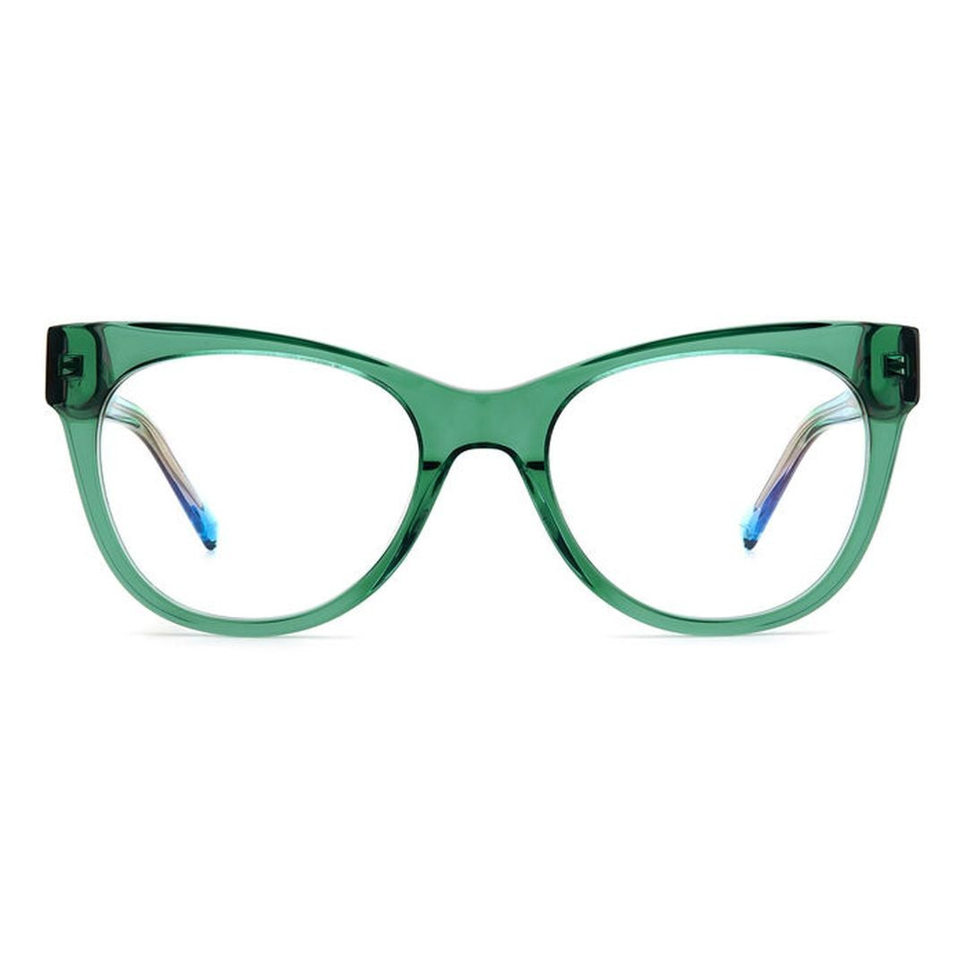 M Missoni Mmi 0129 Translucent Green Cat-Eye Eyeglasses With Gradient Temples