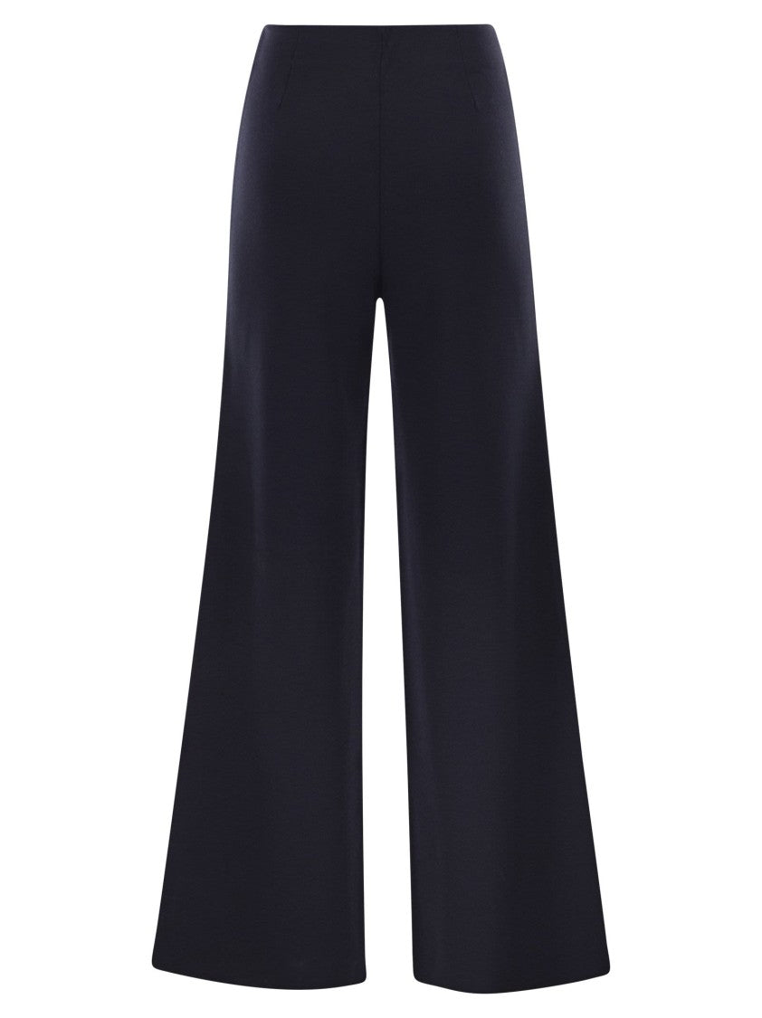 Max Mara Mxpstrillo - Viscose Crêpe Knit Trousers