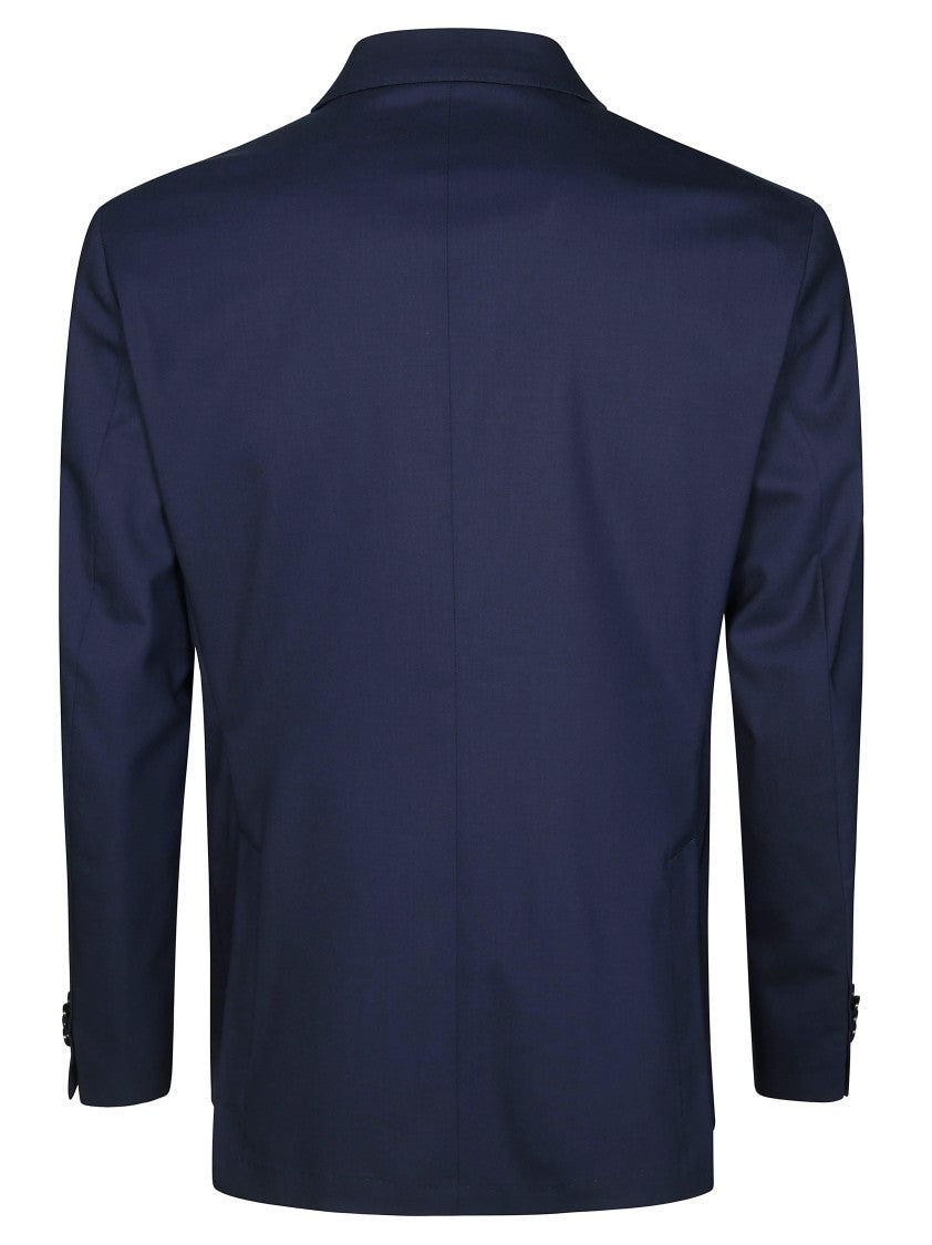 Manuel Ritz Deep Navy Double Breasted Wool Suit