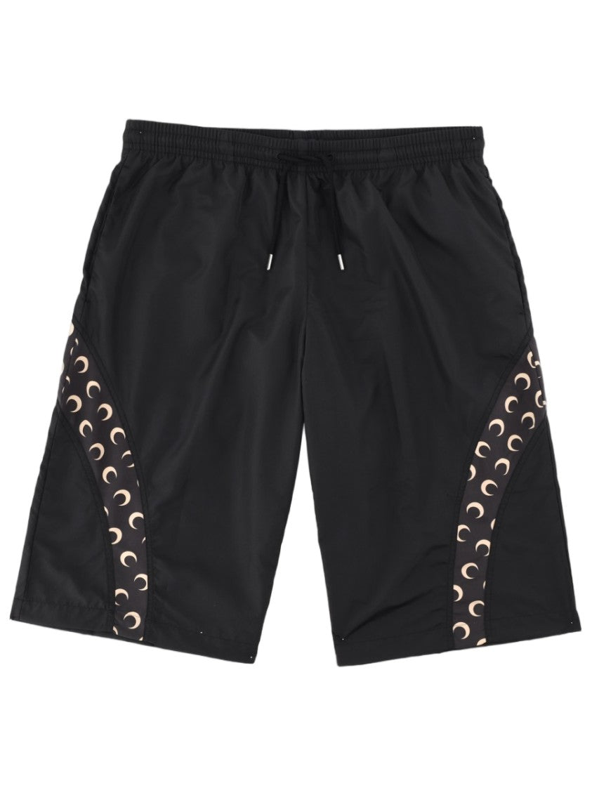Marine Serre Crescent Moon Patterned Side Panels Shorts
