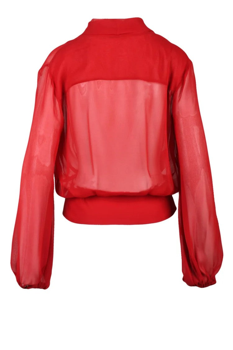 Philosophy Di Lorenzo Serafini Chiffon Blouse - Red