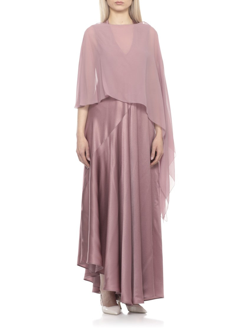 Antonelli Firenze Pink Silk Melone Round-Neck Scarf