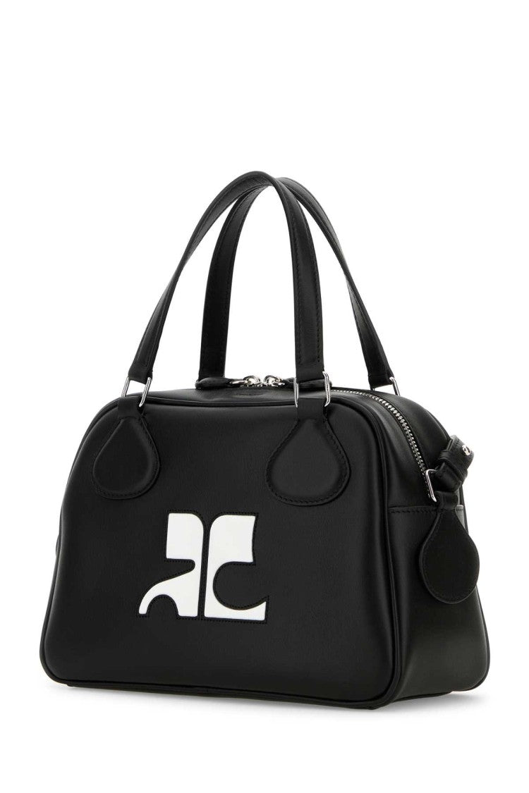 Courrèges Black Leather Reedition Handbag