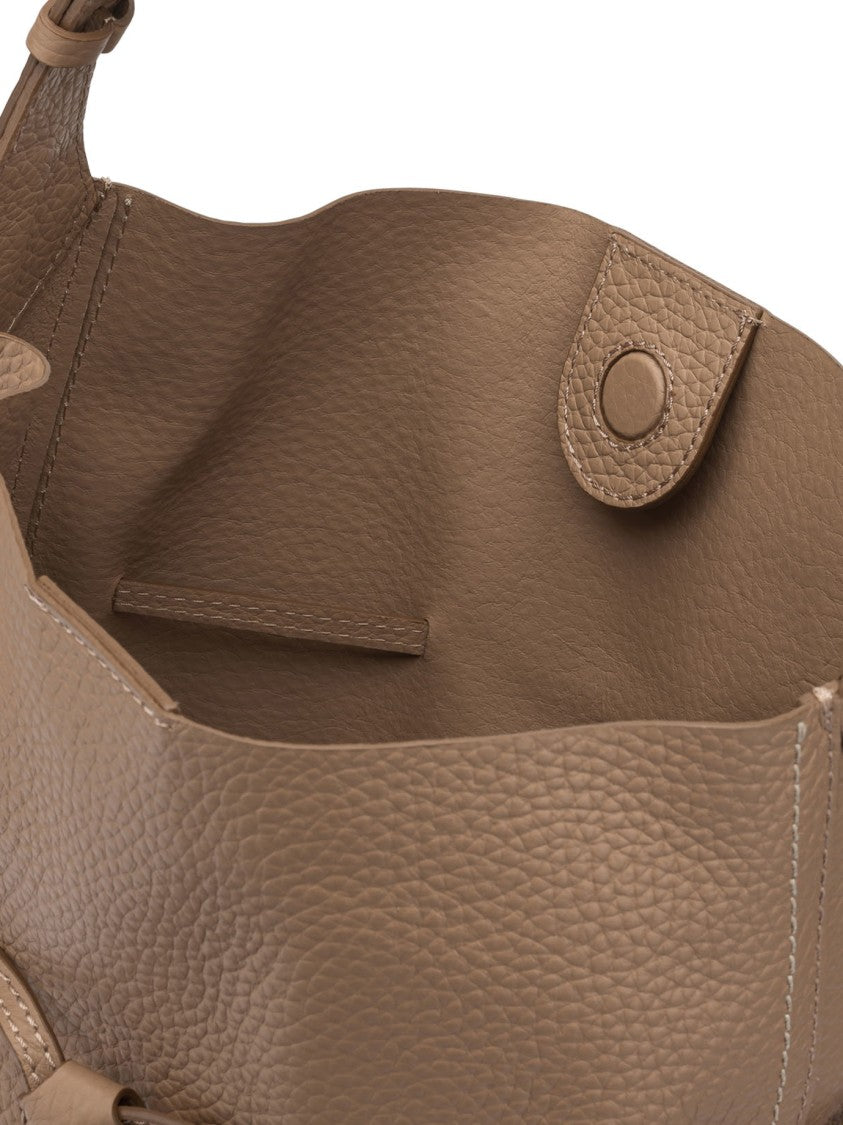 Gianni Chiarini Textured Leather Shoulder Bag With Adjustable Strap