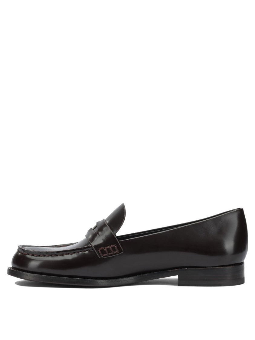 Tory Burch Polished Bovine Leather Penny Loafers