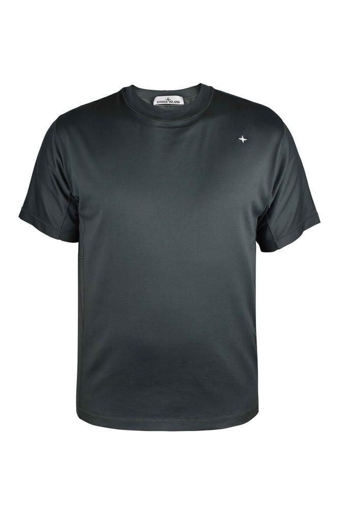Stone Island Musk Green Cotton T-Shirt