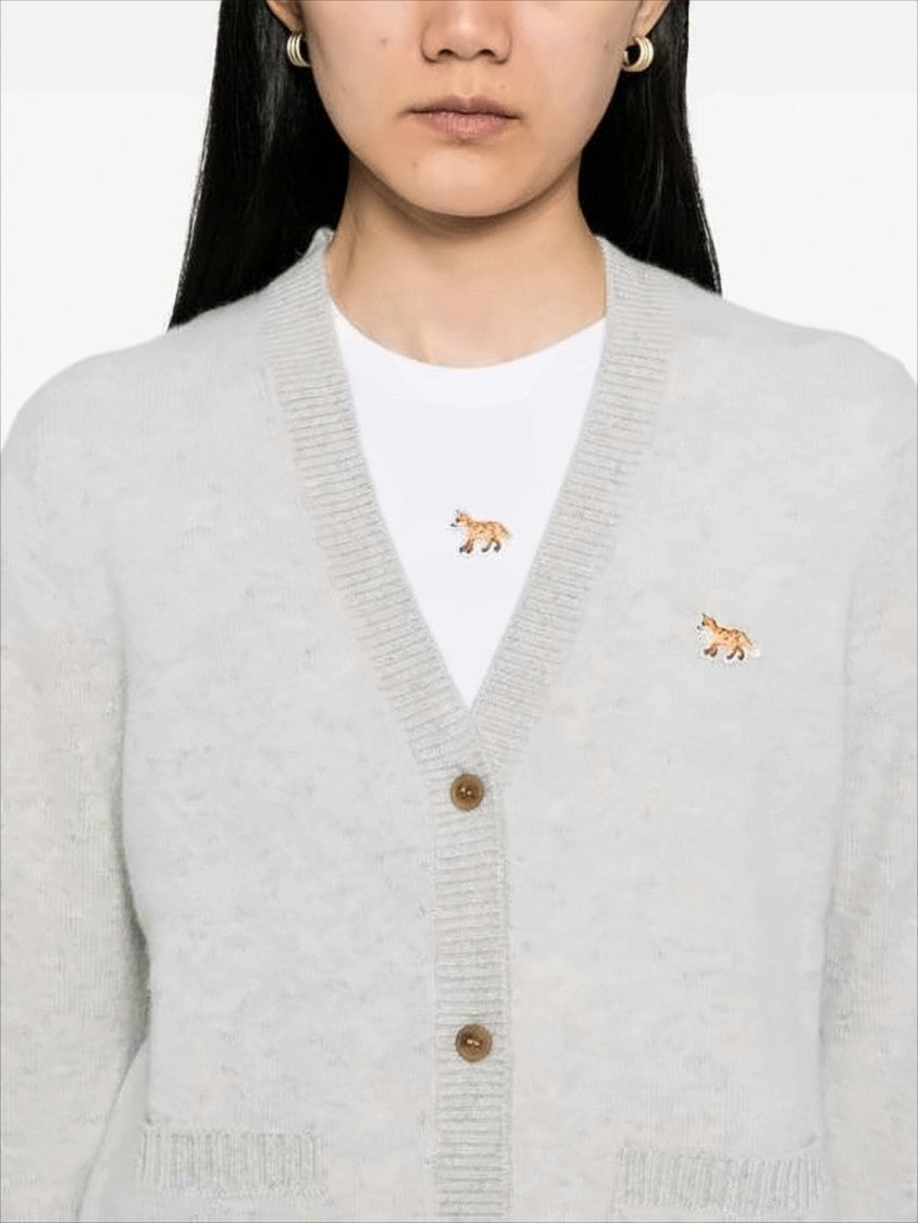 Maison Kitsuné Boxy Fit V-Neck Cardigan