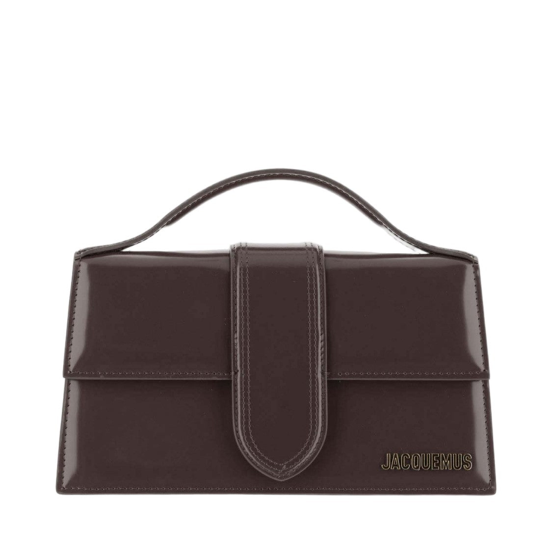 Jacquemus Brown Leather Top Handle Bag