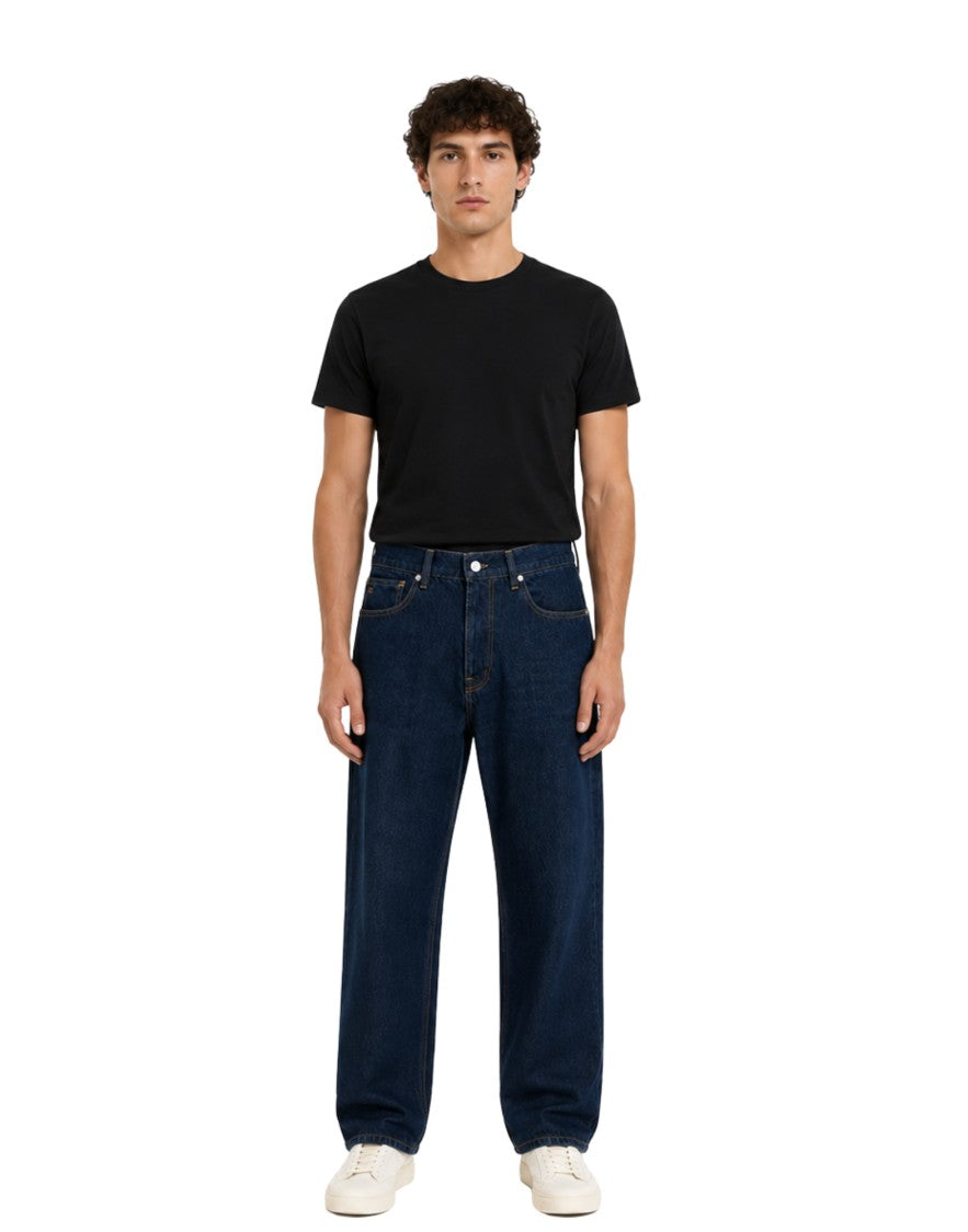 Nine In The Morning Dark Blue Icaro Carrot Fit Denim Jeans