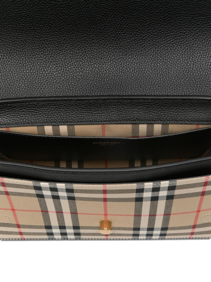 Burberry Textured Calf Grain Leather Bag