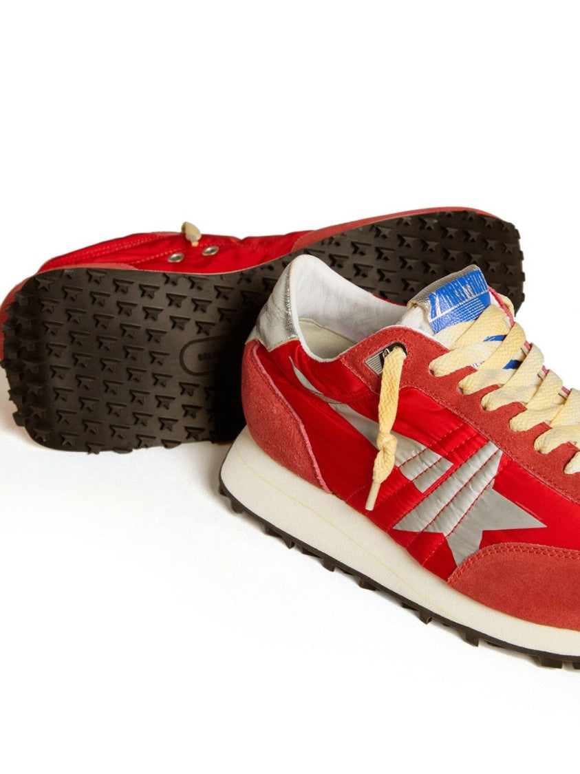 Golden Goose Silk And Nylon Logo Patch Sneakers