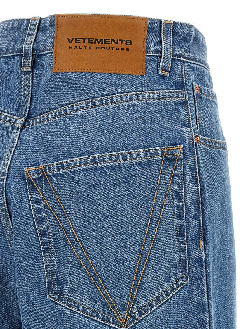 Vetements High-Waisted Denim Jeans With Relaxed Silhouette