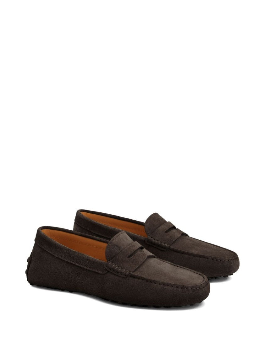 Tod's Moccasin-Inspired Calfskin Suede Loafers