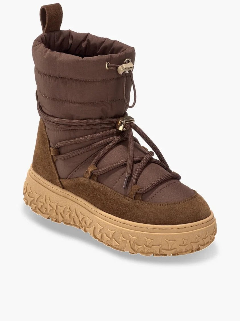 Inuikii Lace-Up Technical Suede Boots With Padded Upper