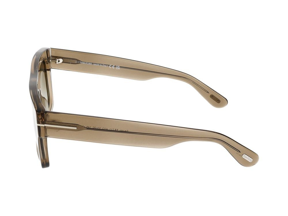 Tom Ford Ft0711 47Q Light Brown/Other/Green Mirror Sunglasses 53/20/145