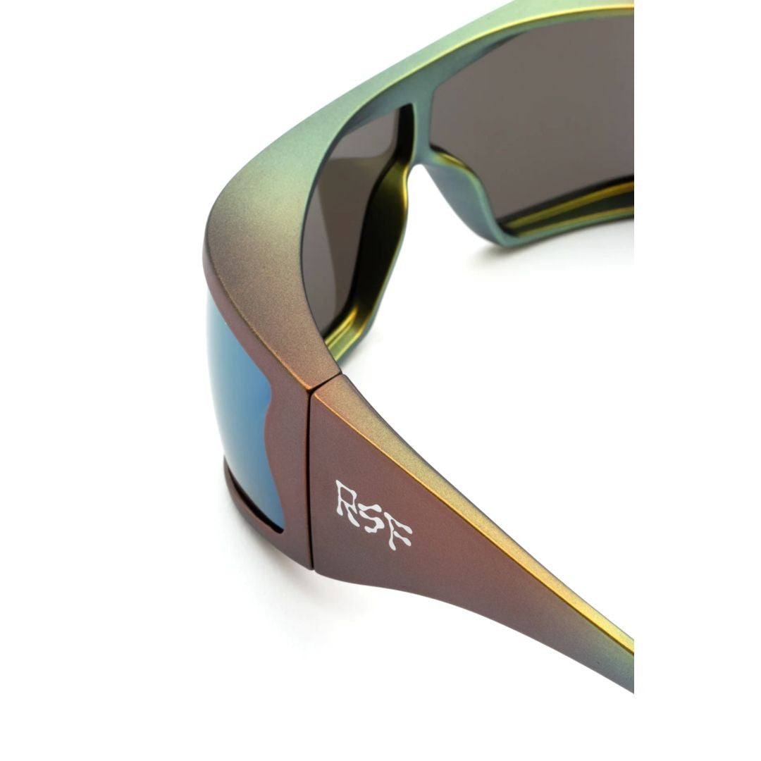 Retrosuperfuture Bones Zircon Oversized Shield Sunglasses